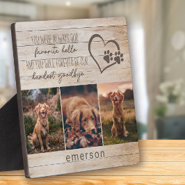 Placa Expositora 3 Foto Pérdida de Mascota Rústica