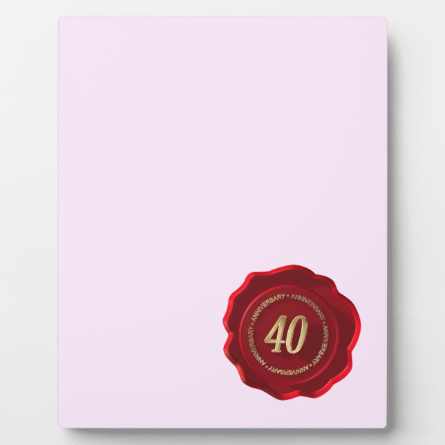 Placa Expositora 40.ª foca de cera roja (Frente)