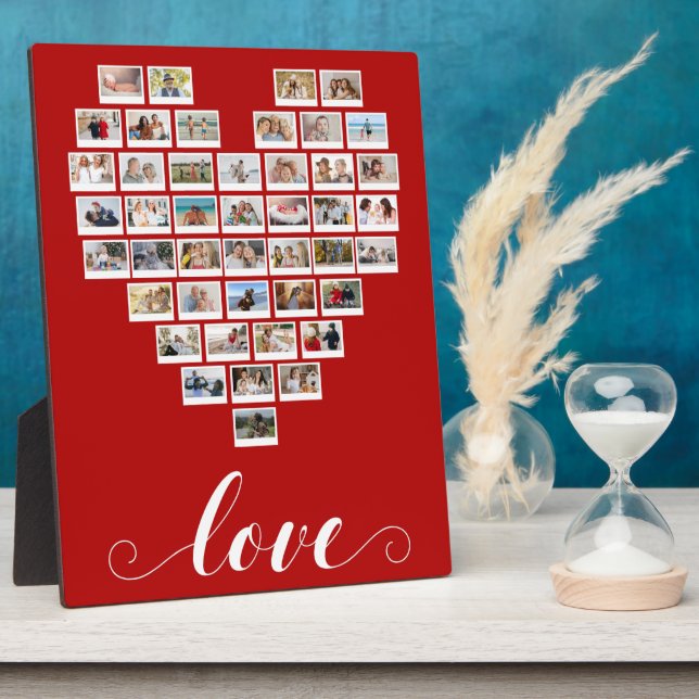 Placa Expositora 44 Photo Collage Love Instant Camera Film Heart   (Lado)