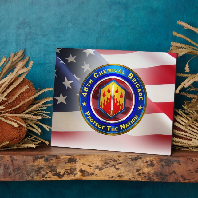 Placa Expositora 48.ª Brigada Química (Lado)