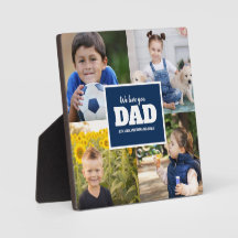 4 Día del Padre Azul de la Marina de Collage de fo