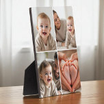 Placa Expositora 4 Photo Collage Cute Baby Picture Instagram<br><div class="desc">Capture your baby’s cutest moments with this Baby 4-Photo Collage Instagram-Style Plaque, designed to showcase four special photos in a clean, social-inspired grid layout. Perfect for nurseries, desks, or gifting to grandparents, this personalized plaque brings charm and modern style to any space. Add your baby’s name, birthdate, or a sweet...</div>
