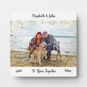 Placa Expositora 50.º Personalizado del Aniversario Boda