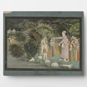 Placa Expositora 51.207/28 Nanda pidiendo a Radha que acompañe a Kr