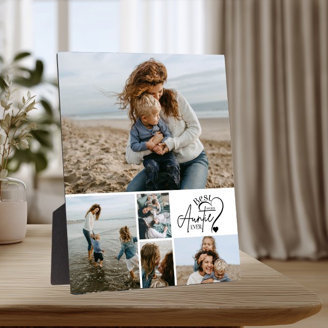 Placa Expositora 5 Personalized Best Aunt Photo Collage (Subido por el creador)