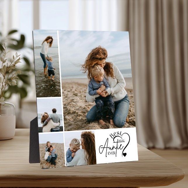Placa Expositora 5 Personalized Best Aunt Photo Collage (Subido por el creador)