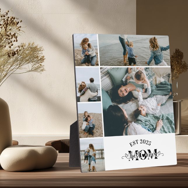 Placa Expositora 6 Custom Photo Collage Best Mom Ever  (Subido por el creador)