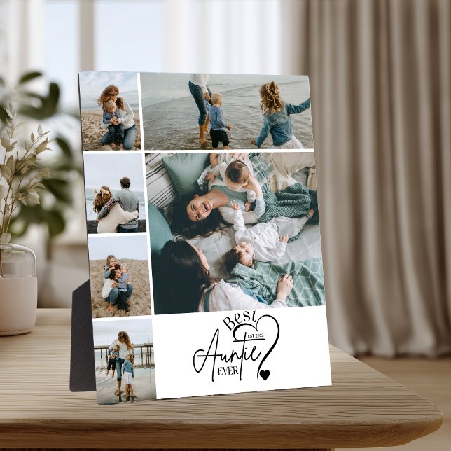 Placa Expositora 6 Personalized Best Aunt Photo Collage (Subido por el creador)