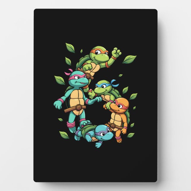 Placa Expositora 6th Birthday Sea Turtle Tortoise Theme Party 6 Yea (Frente)