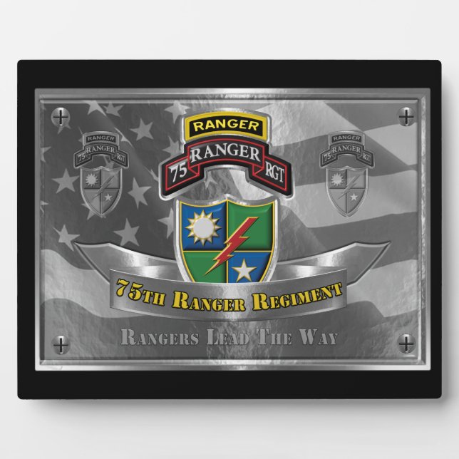 Placa Expositora 75º Regimiento Ranger       (Frente)
