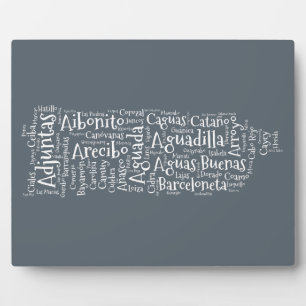 Placa Expositora 78 Pueblos 1 Puerto Rico