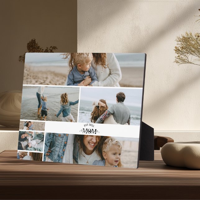 Placa Expositora 7 Custom Photo Collage Best Mom Ever  (Subido por el creador)