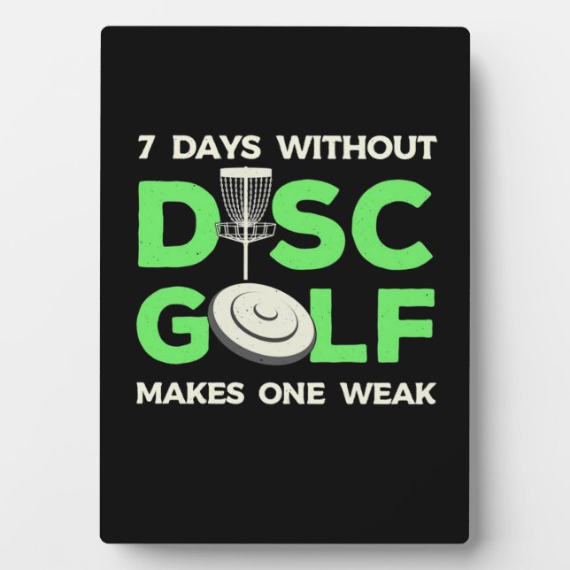 Placa Expositora 7 días sin disco Golf (Frente)