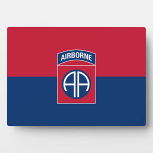 Placa Expositora 82ª División Aérea Bandera Veterano Militar