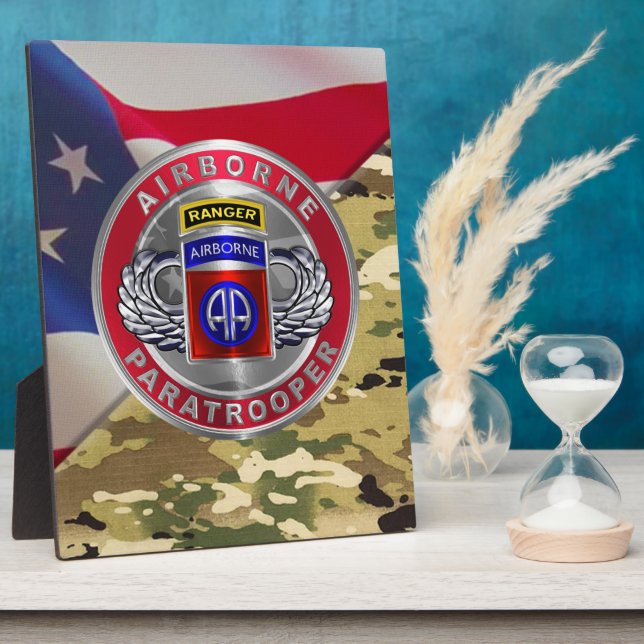 Placa Expositora 82.ª División Aerotransportada Ranger (Lado)