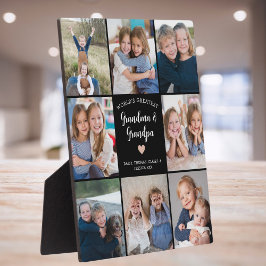 Placa Expositora 8 abuelos de Collage de fotos personalizados moder