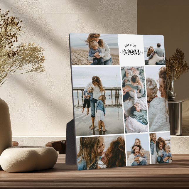 Placa Expositora 8 Custom Photo Collage Best Mom Ever  (Subido por el creador)
