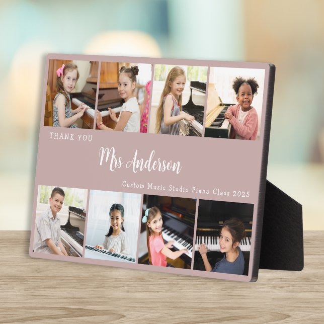 Placa Expositora 8 Photo Collage Music Teacher Appreciation Gift (Subido por el creador)