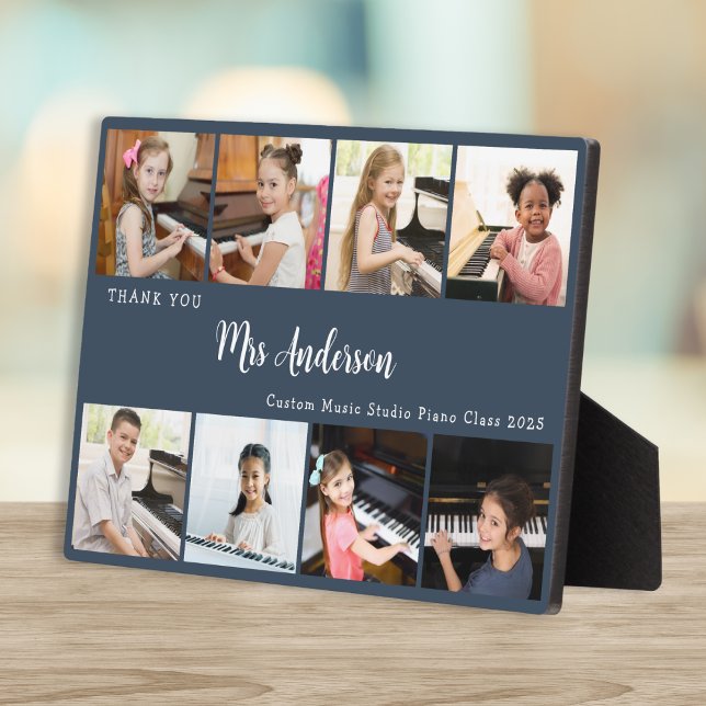 Placa Expositora 8 Photo Collage Music Teacher Appreciation Gift (Subido por el creador)