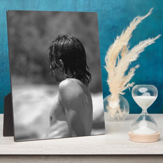 Placa Expositora 8" x 10" con atril (Lado)