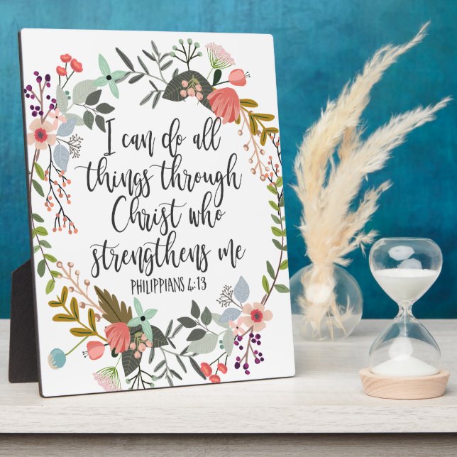 Placa Expositora 8x10 filipinos 4:13 puedo hacer todas las cosas, B (Lado)