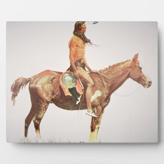 Placa Expositora A Cheyenne Brave, 1901 (color litho) (Frente)