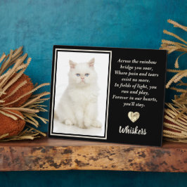 Placa Expositora A lo largo del puente arcoiris Perro gato Mascota 