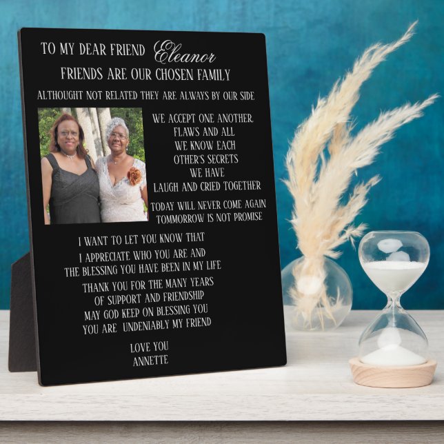 Placa Expositora A mi amigo (Lado)