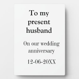 Placa Expositora A mi esposo aniversario de bodas agregar nombre fe