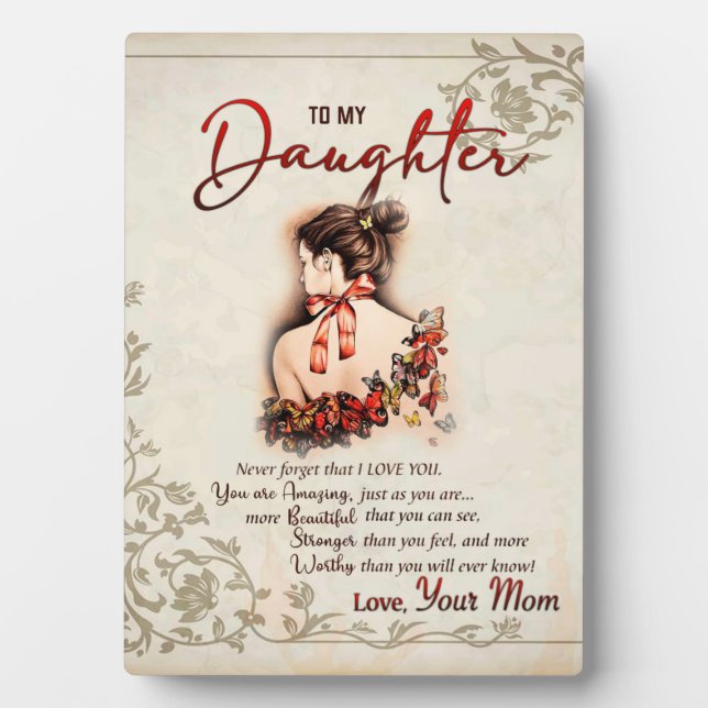 Placa Expositora A Mi Hija, A Mi Hija Y A Mi Mamá (Frente)