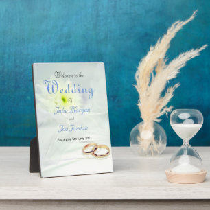 Placa Expositora A Simple Wedding Welcome Sign Plaque