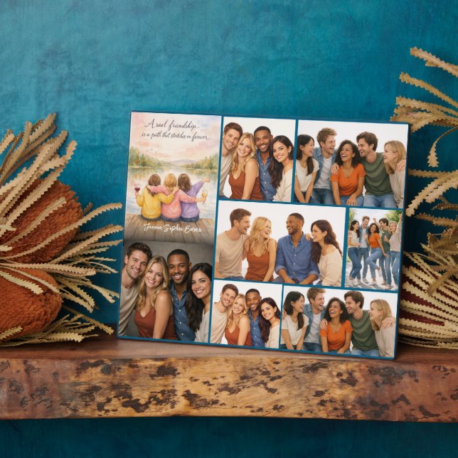 Placa Expositora A True Friendship | Friendship Day | Inspirational (Lado)