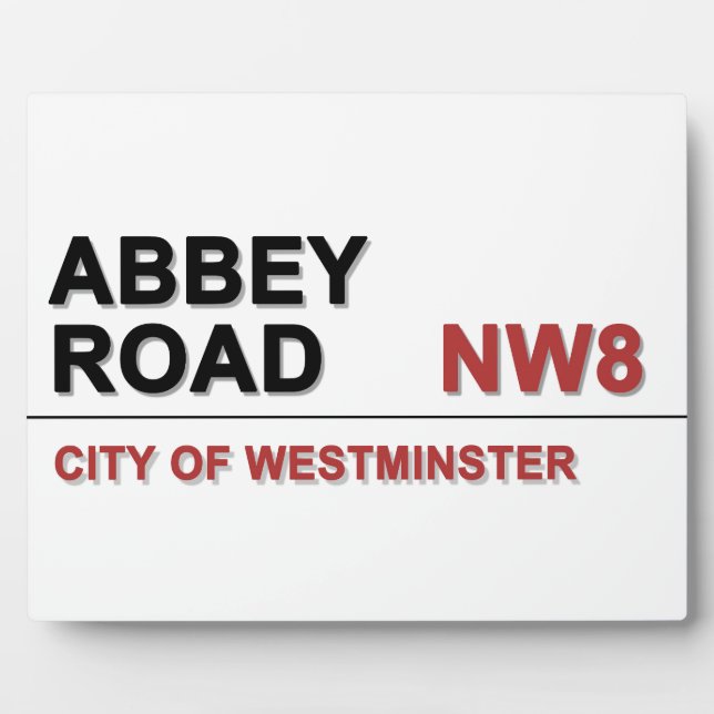 Placa Expositora Abbey Road London Inglaterra - añada (Frente)