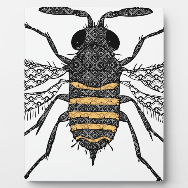 Placa Expositora abeja vintage (Frente)