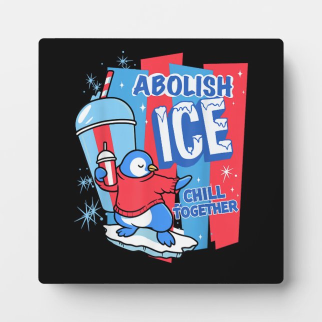 Placa Expositora Abolir Hielo (Frente)