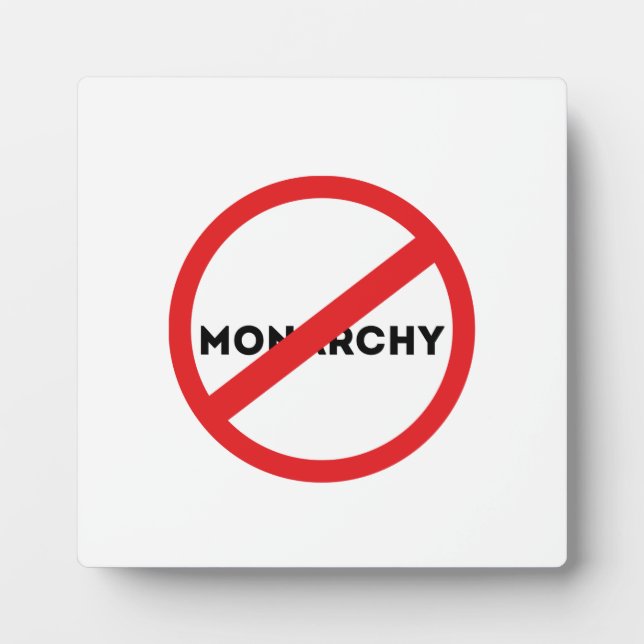 Placa Expositora Abolir la monarquía (Frente)