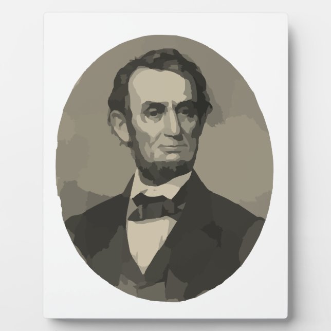 Placa Expositora abraham lincoln (Frente)