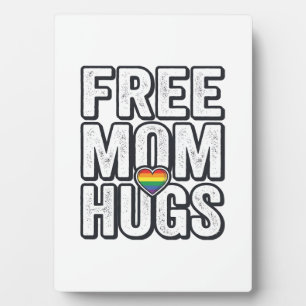 Placa Expositora Abrazos de mamá gratis Orgullo Corazón Diseño de c