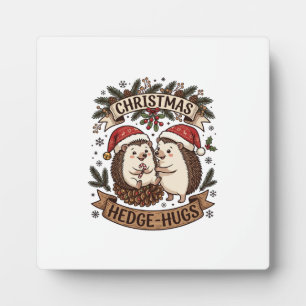 Placa Expositora Abrazos de seto de Navidad Gorros de Santa Claus C