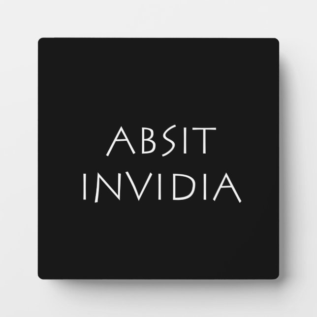 Placa Expositora Absit invidia (Frente)