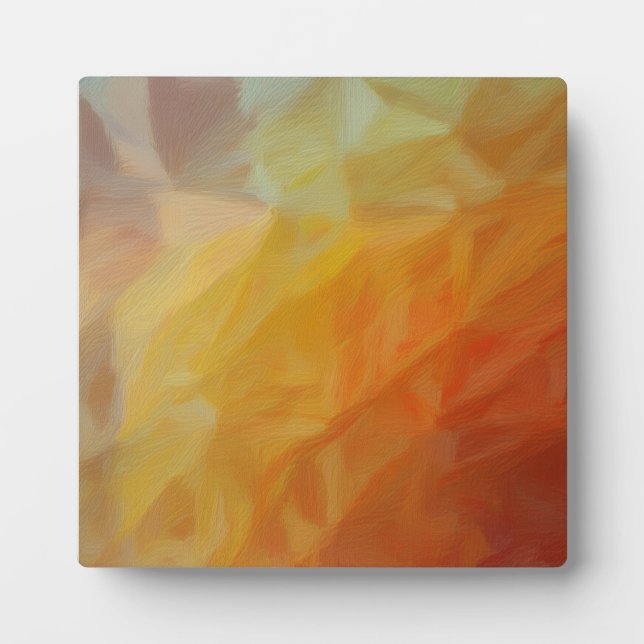 Placa Expositora Abstract Warmth: Impressionist Mosaic (Frente)