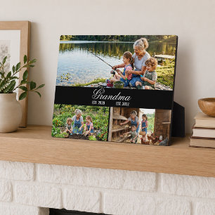 Placa Expositora Abuela Estableció Collage de Fotos Amor Familiar