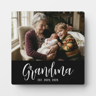 Placa Expositora Abuela Personalizada Establecida Letra Moderna 