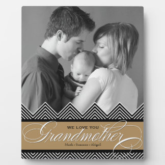 Placa Expositora Abuela Zig Zag Chevron Moderno personalizado