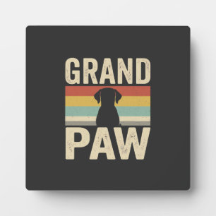 Placa Expositora Abuelo Pata Perro Vintage Retro