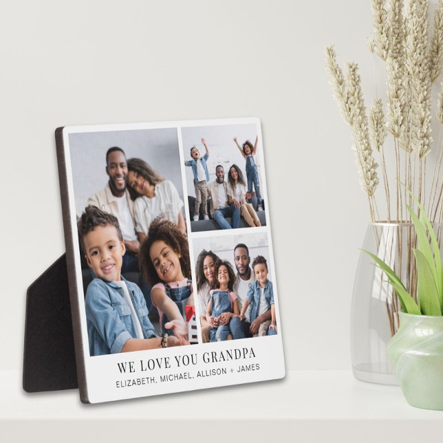 Placa Expositora Abuelo te ama 3 Collages de fotos (Subido por el creador)
