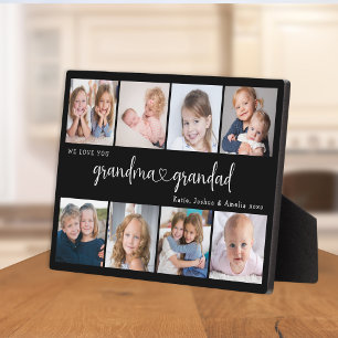 Placa Expositora Abuelos personalizados 8 fotos Te amamos