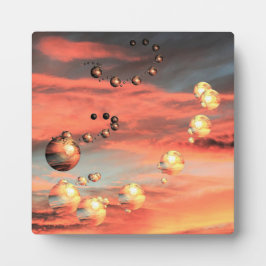 Placa Expositora Abundan los planetas