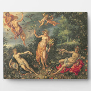 Placa Expositora Abundance and the Four Elements, c.1606 (aceite so