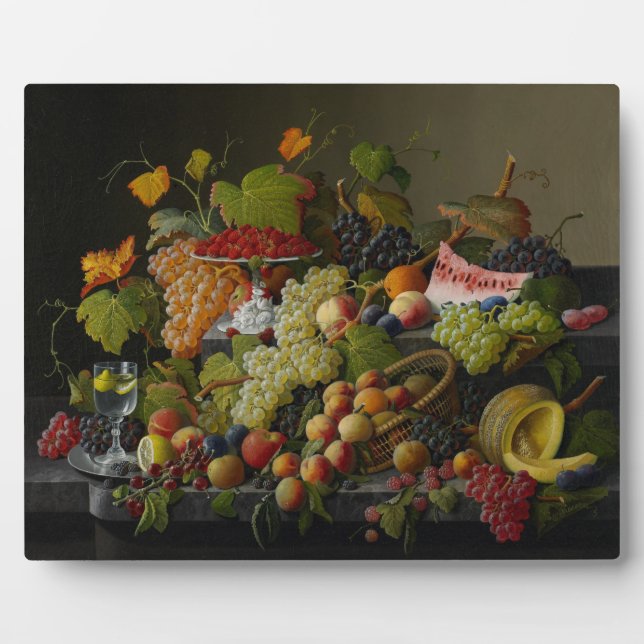 Placa Expositora Abundant Fruit, 1858 (oil on canvas) (Frente)